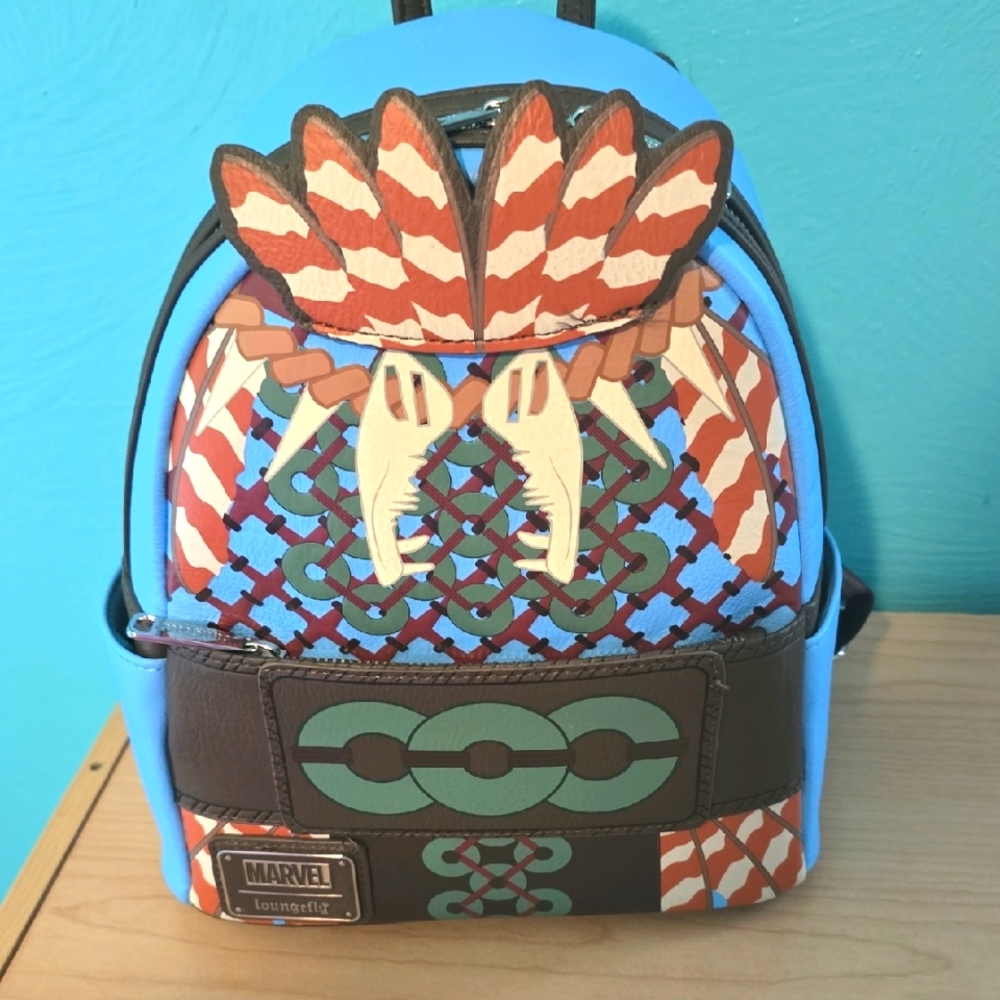 Loungefly Wakanda Marvel Geometric Design Backpack